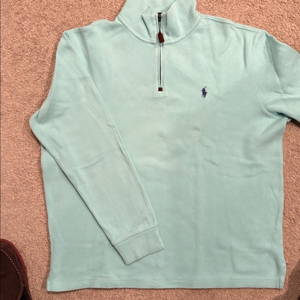 Polo by Ralph Lauren Sky Blue Half-Zip Sweater